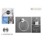 TOALLERO BAÑO SILVER METAL