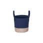 CESTA IND CUERDA NAT/AZUL 28*27 CM