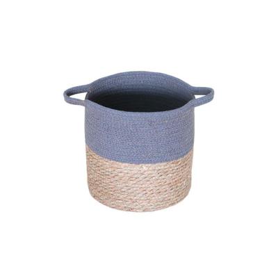 CESTA IND CUERDA RD NAT/GRIS 25*25 CM