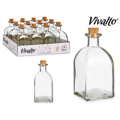 FRASCA VIDRIO 250 ML TAPON CORCHO