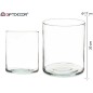 JARRON CRISTAL CILINDRICO 20 CM DIAM 17 CM
