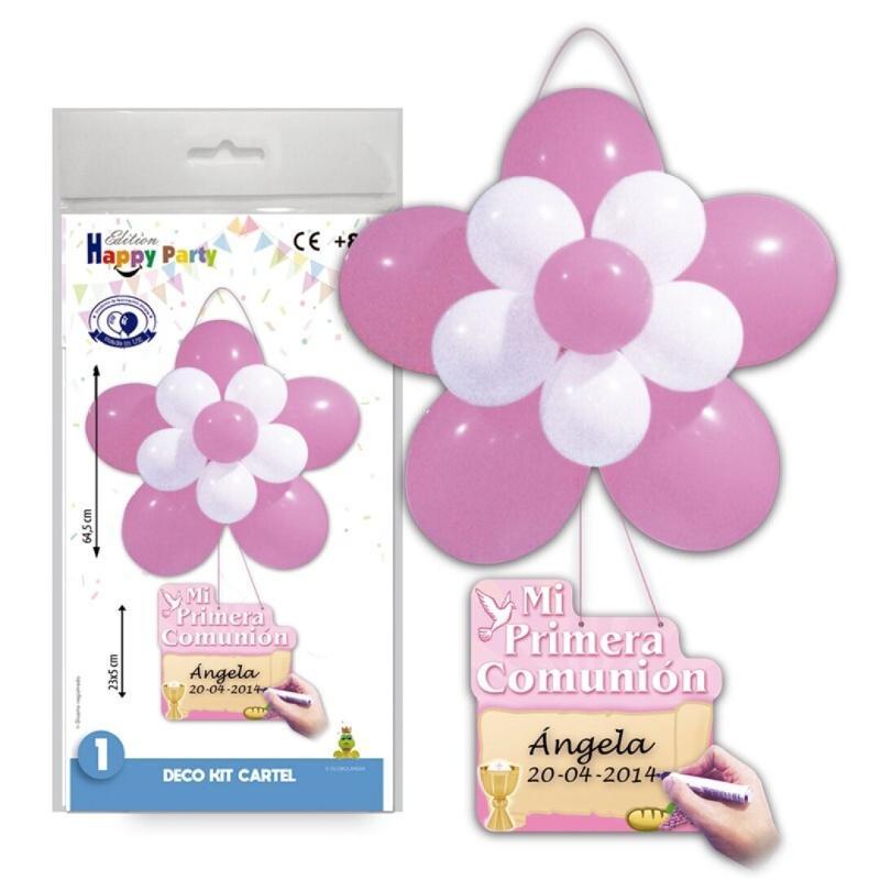 DECO KIT CARTEL COMUNION NIÑA