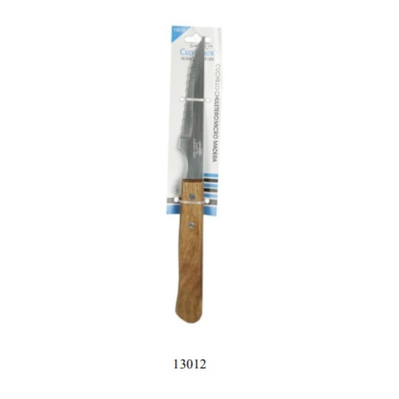 CUCHILLO CHULETERO MANGO MADERA