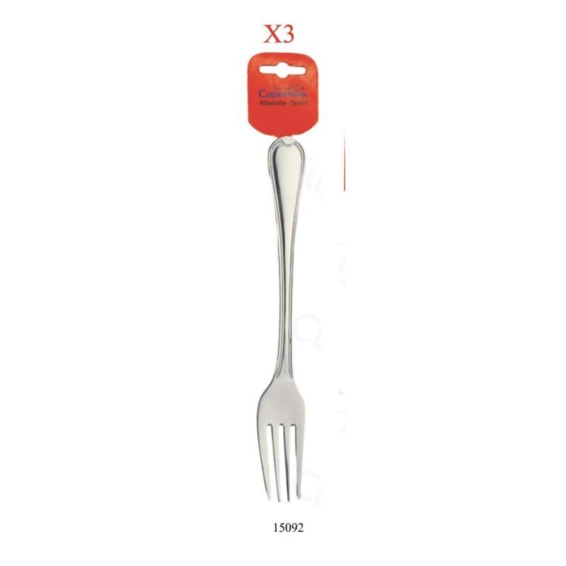 SET 3 TENEDORES MESA INOX SUPREME