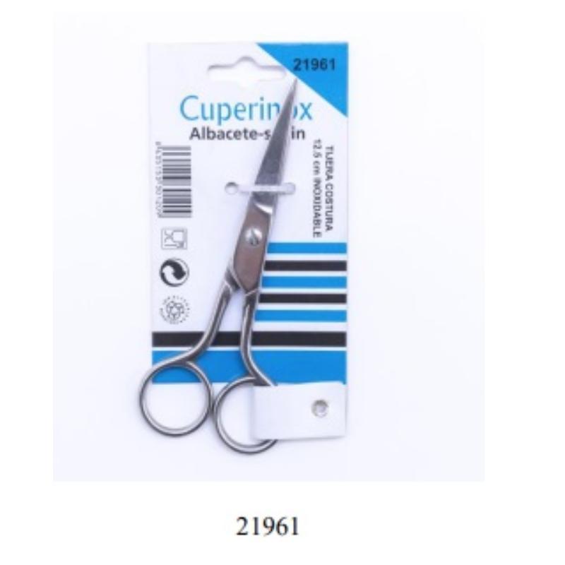 TIJERA 12.5 CM INOX BLISTER