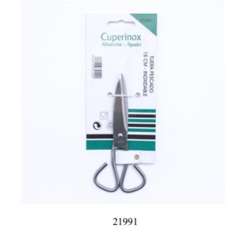 TIJERAS PESCADO 18 CM INOX BLISTER