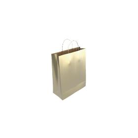 BOLSA PAPEL KRAFT ORO XS 18X8X24 CM