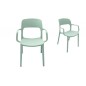 SILLA PVC AZUL CLARO