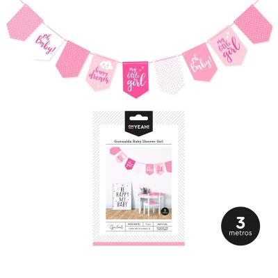 GUIRNALDA BABY SHOWER GIRL 4.2 M CARTON 9 PCS