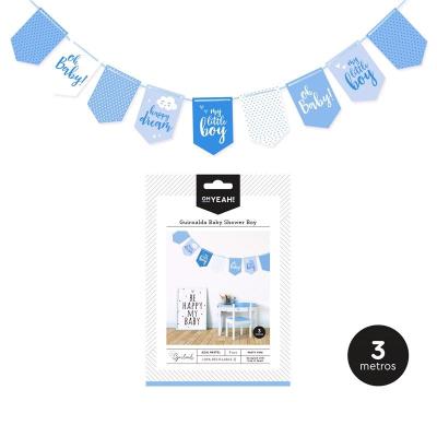 GUIRNALDA BABY SHOWER BOY 4.2 M CARTON 9 PCS