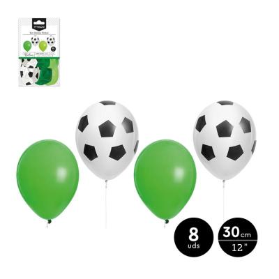 SET GLOBO DECORADO FUTBOL COLORES SURT EN UND