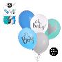 SET GLOBOS DECORADO ITS A BOY DISEÑOS SURT