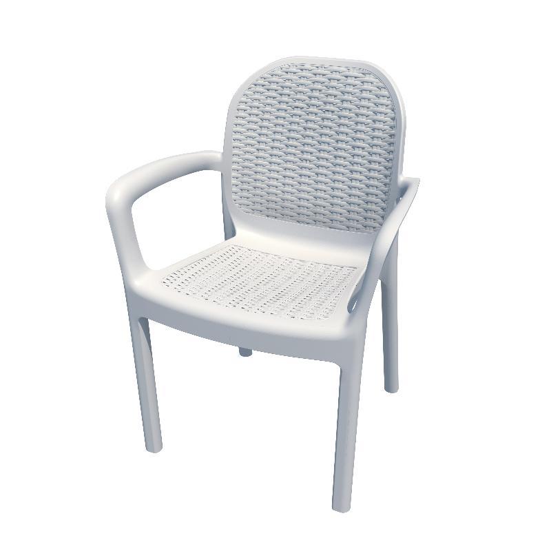 SILLON MIRANDA RATTAN BLANCO