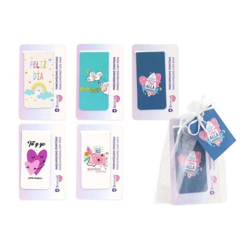 MARCAPAGINAS IMANTADO HAPPY EN BOLSITA SEDA