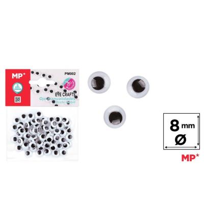 OJOS MOVILES REDONDOS 8 MM