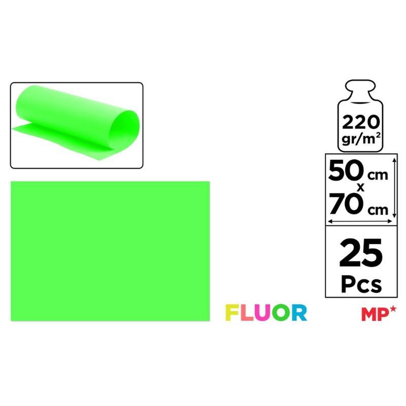 CARTULINA FLUORESCENTE VERDE 50X70 CM