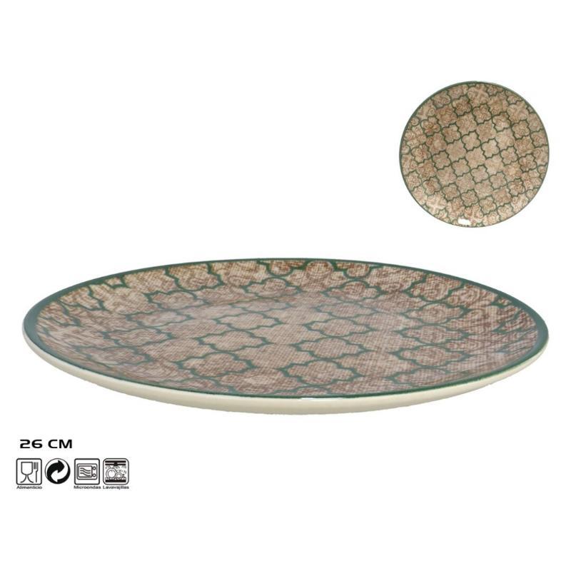 PLATO LLANO 26 CM LINEN