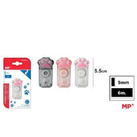 CORRECTOR CINTA TRANSPARENTE 5 MM X 6 M