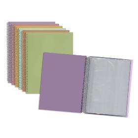 PP PASTEL CARPETA 20 FUNDAS A4