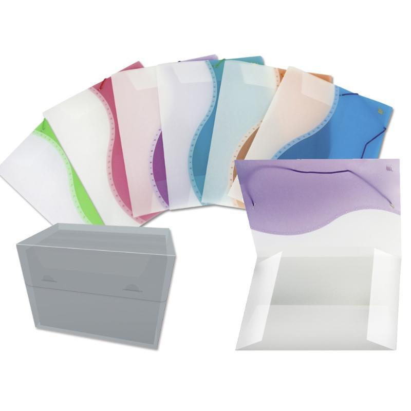 PP CARPETA GOMAS Y SOLAPAS BICOLOR