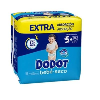 DODOT BEBE SECO EXTRA ABOSORCION TALLA 5+ 12-17 KG 56 UD