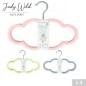 PERCHA NIÑOS X4 NUBE TERCIOPELO