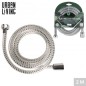 MANGERA DE DUCHA FLEXIBLE EN PVC 2 M CROMADO Y TRANSP