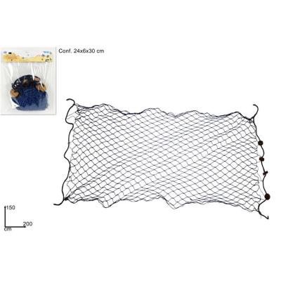 RED DE PESCA 150X200 CM DECORATIVO AZUL ART