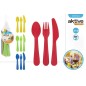 69SET 12 CUBIERTOS PLASTICO PICNIC COLORS 4