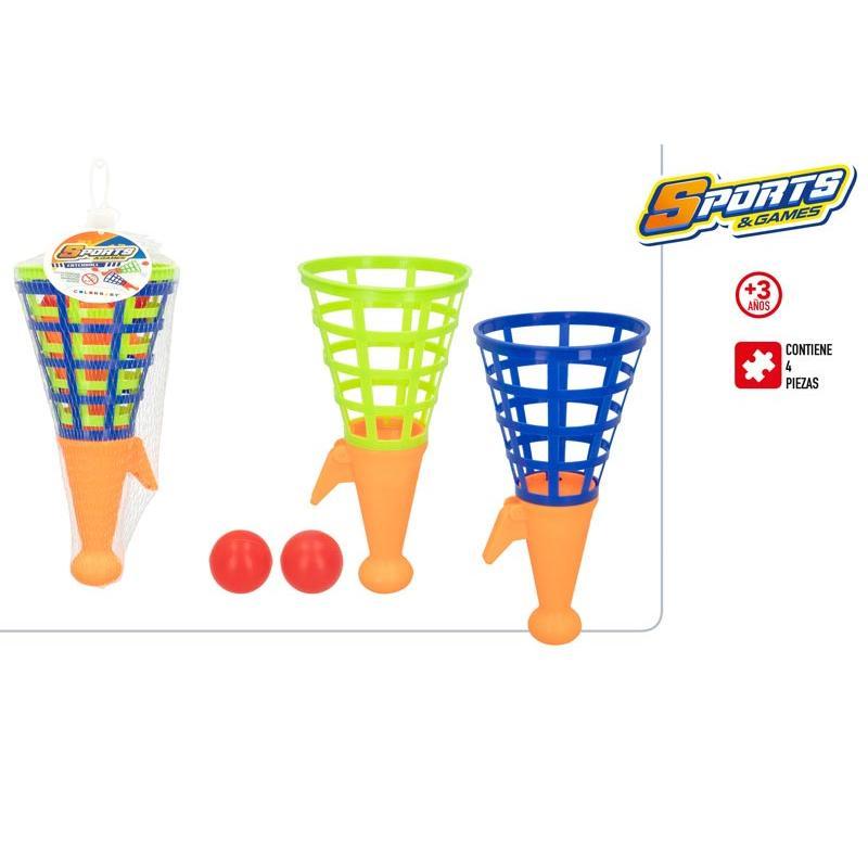 SET 2 LANZA BOLA CESTA SPORTS