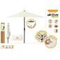 PARASOL BALCON 120X200 CM MASTIL