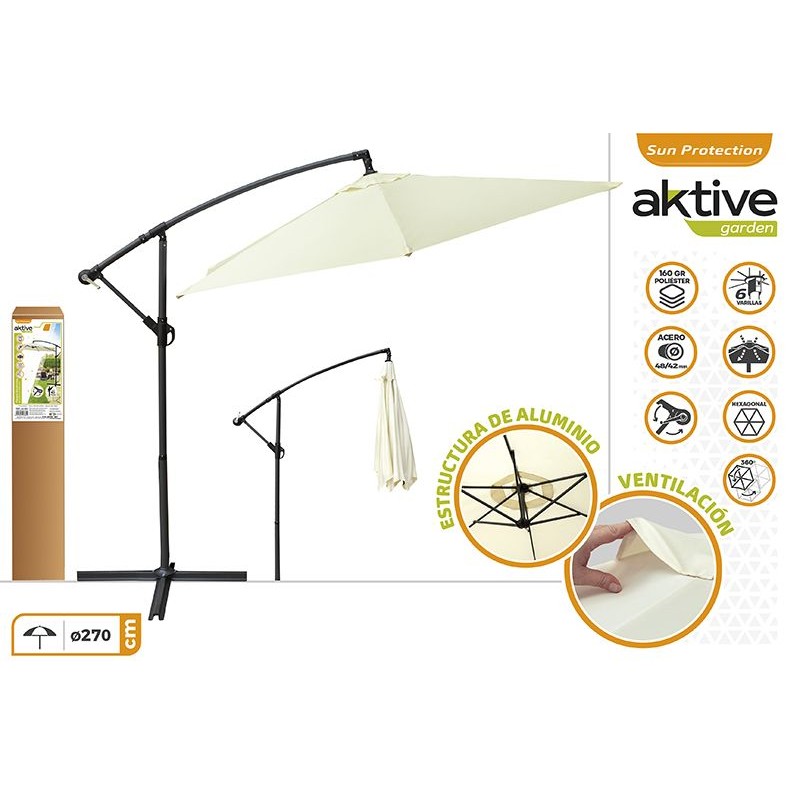 PARASOL EXCENTRICO BANANA F270 CM