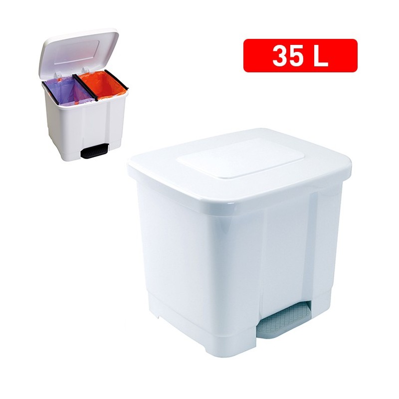 CUBO CON PEDAL BLANCO