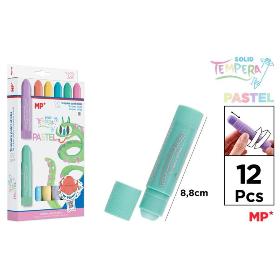 TEMPERA SOLIDA PASTEL 12 UDS