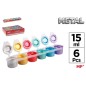 TEMPERA 6 COLORES METALIZADO