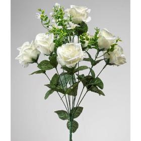 RAMO ROSA X9 48 CM CREMA