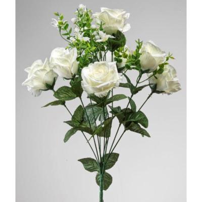 RAMO ROSA X9 48 CM CREMA