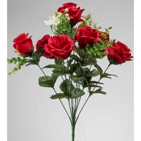 RAMO ROSA X9 48 CM ROJO