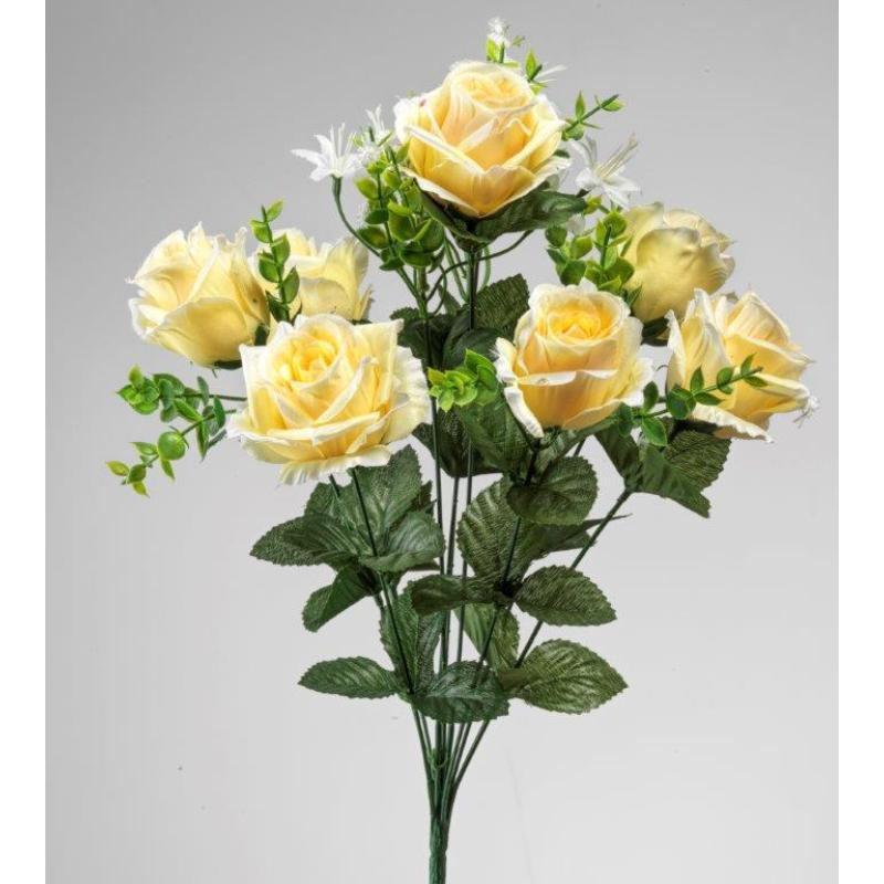 RAMO ROSA X9 48 CM AMARILLO
