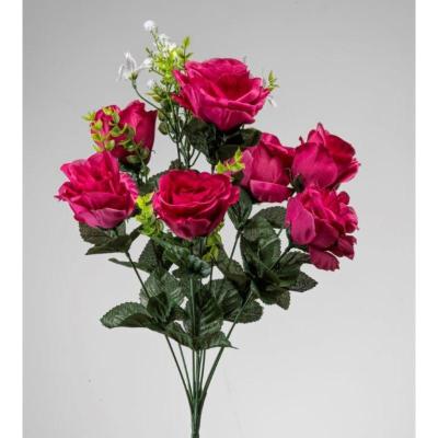 RAMO ROSA X9 48 CM FUCSIA