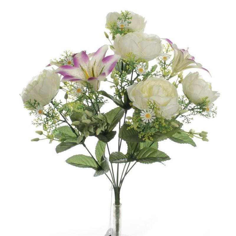 RAMO PEONIA LILIUM BLANCO