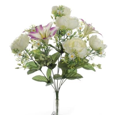 RAMO PEONIA LILIUM BLANCO
