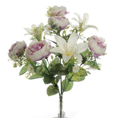 RAMO PEONIA LILIUM LILA