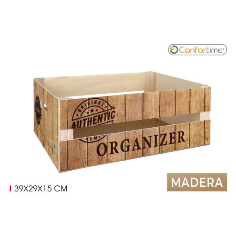 CAJA WOOD MATE 39X29X15 CM ORGANIZER CONFORTIME
