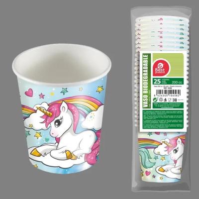 S/25 VASO DISEÑO UNICORNIO 200 CC