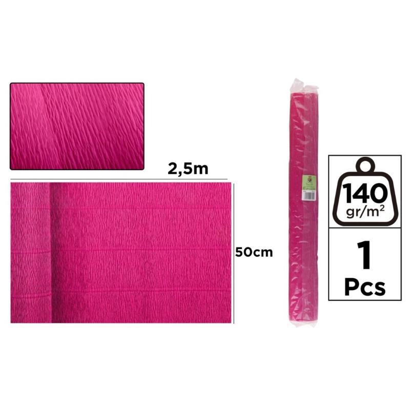 PAPEL CREPE FLORIST 140G.50*250 CM FUCSIA