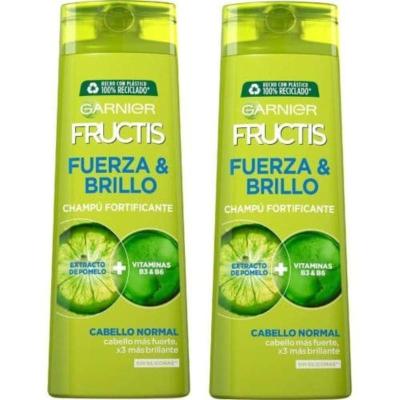 CHAMPU FRUCTIS 380 ML DUPLO FUERZA Y BRILLO