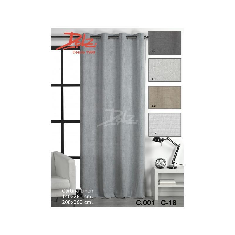 CORTINA C001 200X260 018- GRIS PERLA