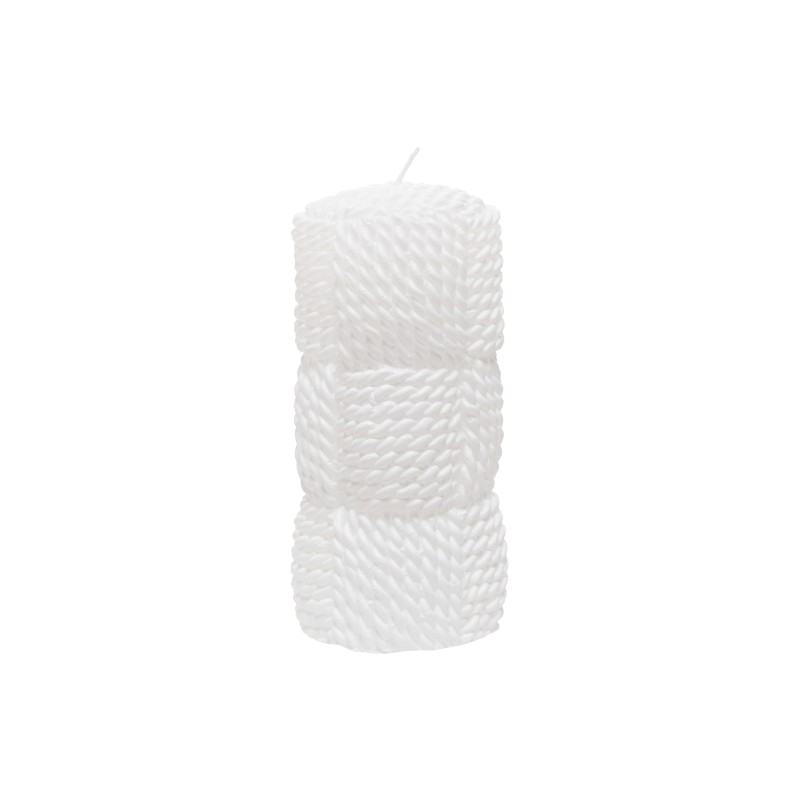 VELA DECORACION CILINDRICA F/ CUERDA BLANCO 7.3*15