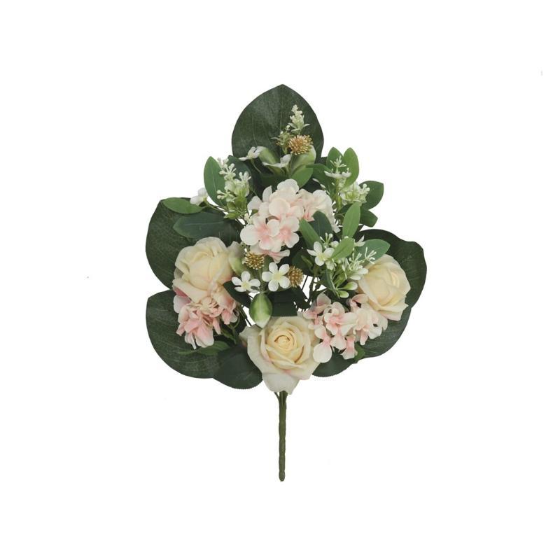 CONJUNTO ROSAS STAR X 11 51 CM CREMA